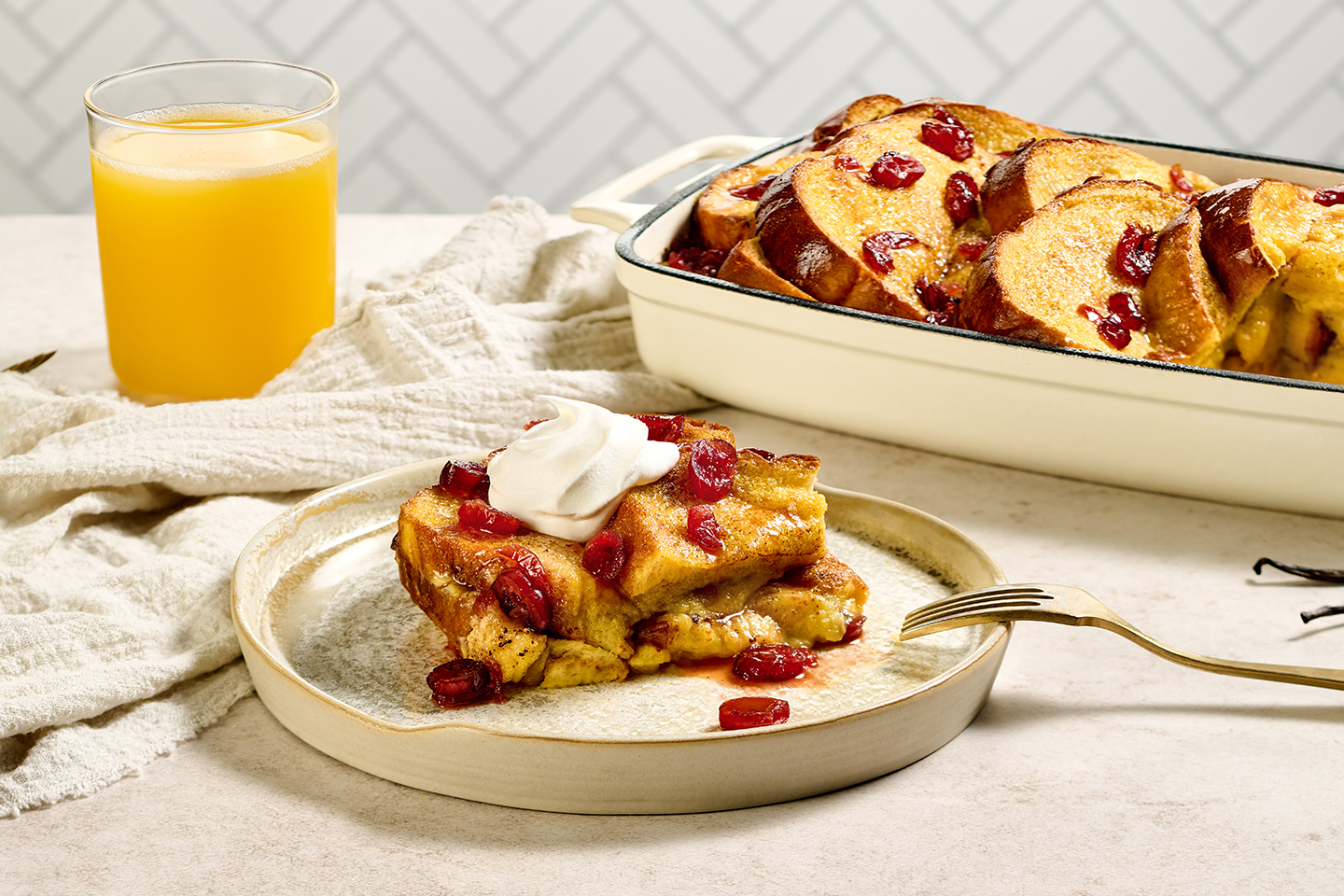 Florida Oj Cinnamon French Toast Casserole Cranberries