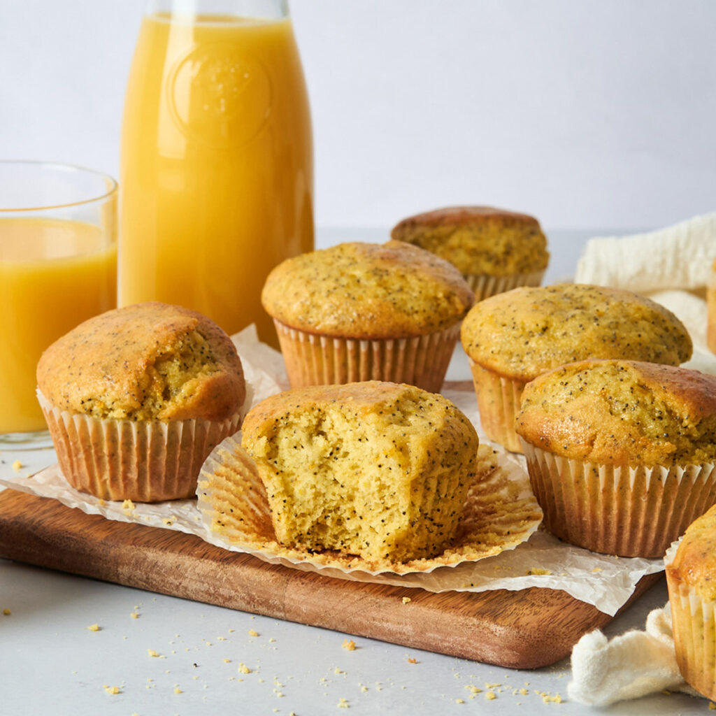 Muffins Au Jus D'orange De La Floride Et Aux Graines De Pavot