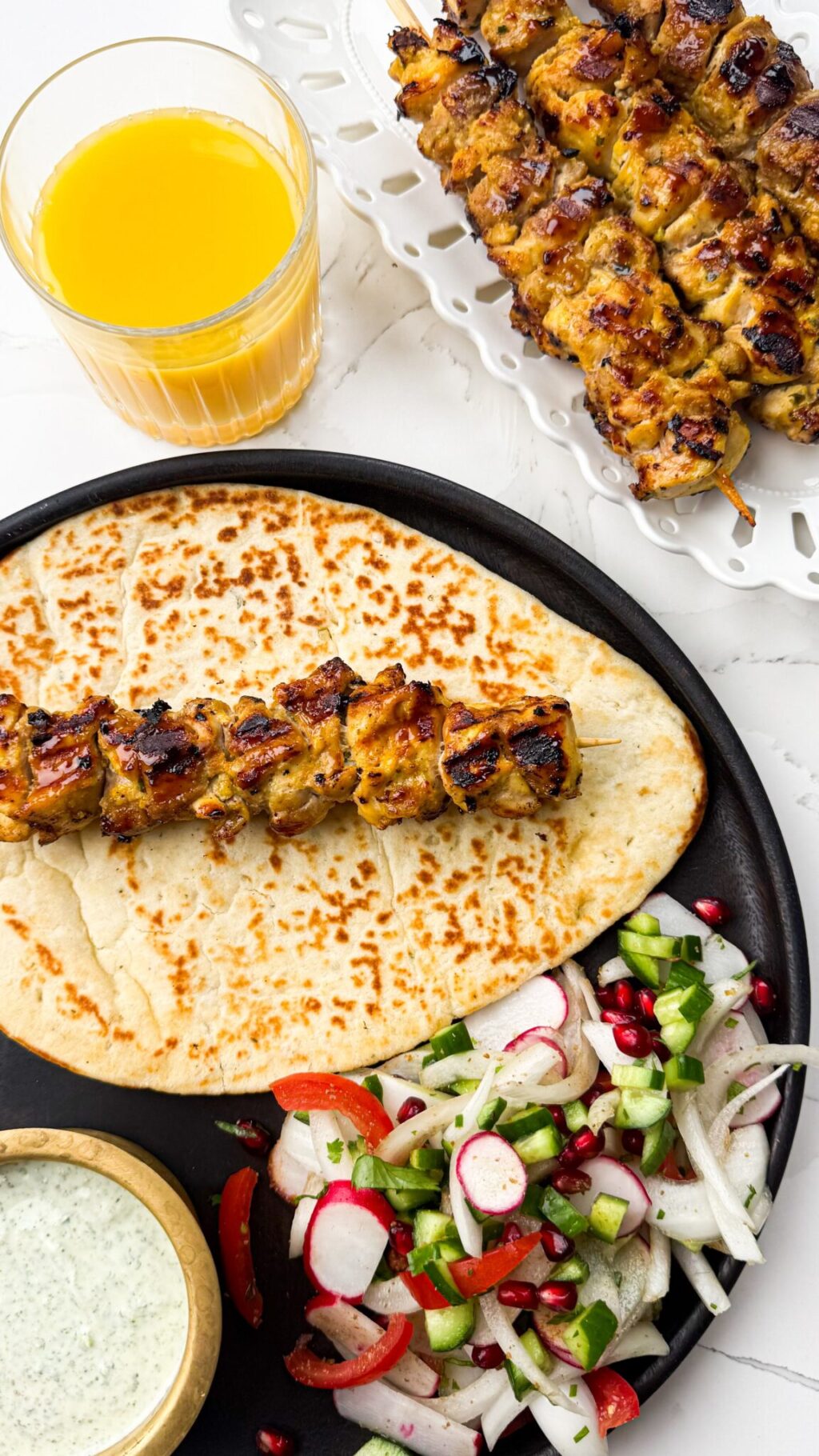 Vijaya Selvaraju Kebabs Au Poulet Et Au Jus D’orange De La Floride